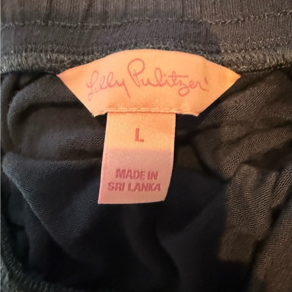 Lilly Pulitzer Navy Skirt with Tassels Size And Gold Detail Size L - Picture 4 of 5